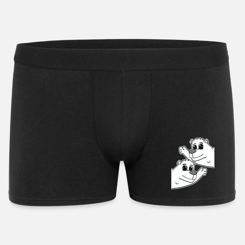Eisbär Eisbären Bär - Männer Boxer Shorts - Schwarz