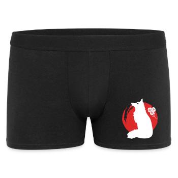 Fox Silhouette Japonais - Boxer Homme - noir - Devant