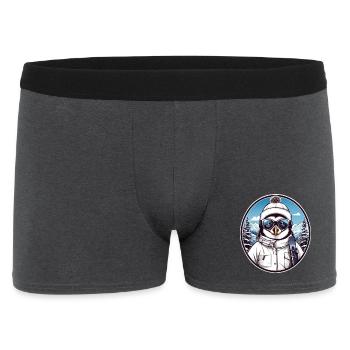Cute Penguin - Men's Boxer Shorts - charcoal grey - Front