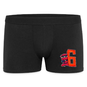 6 ans garçon ninja - 6e anniversaire - j’ai 6 ans - Boxer Homme - noir - Devant