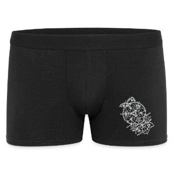 Anaglyph Geometric Orbit - Men's Boxer Shorts - black - Front