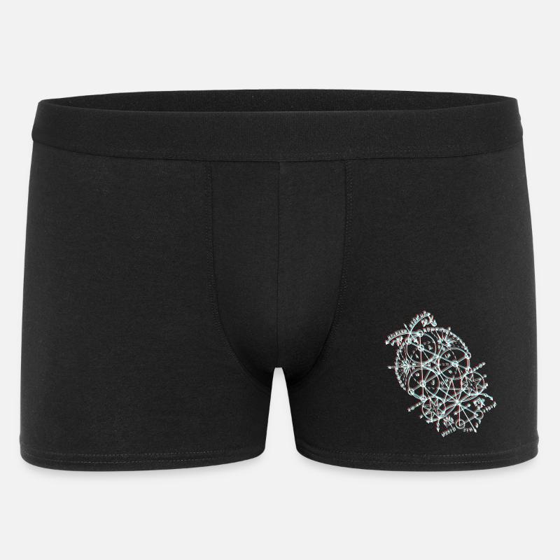 Anaglyph Geometric Orbit - Men's Boxer Shorts - black