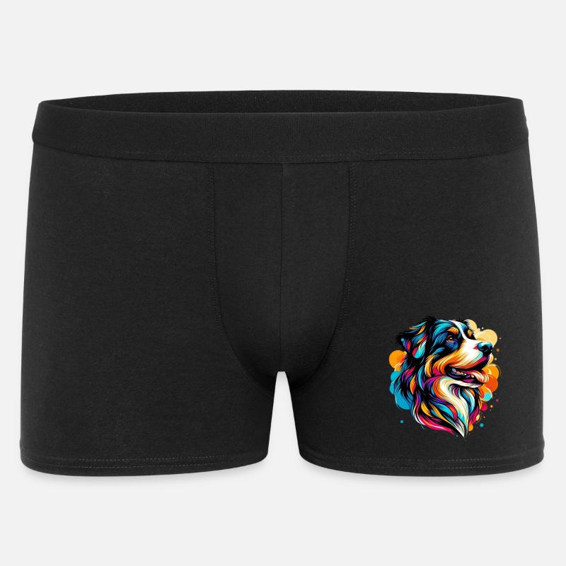 Berner Schweizer Sennenhund Grosser Schäferhund - Männer Boxer Shorts - Schwarz