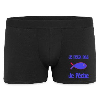 I CAN'T. I FISHED. FISHERMAN. HUMOR. RETIREMENT - Men's Boxer Shorts - black - Front