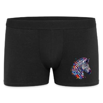 Zebra - Men's Boxer Shorts - black - Front