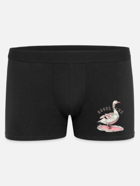 Goose Surfing T-Shirt Design - Men's Boxer Shorts - black