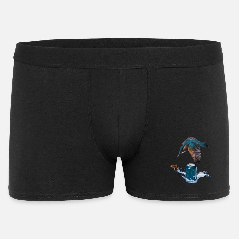 Eisvogel - Männer Boxer Shorts - Schwarz