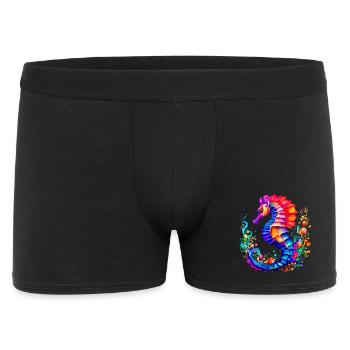A Colorful Seahorse - Men's Boxer Shorts - black - Front