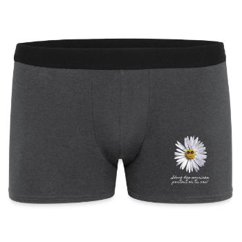 Smiling Daisy - Men's Boxer Shorts - charcoal grey - Front