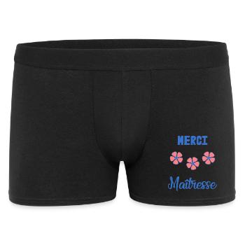 VIELEN DANK. GELIEBTE. DANKE HERRIN. GELIEBTE - Männer Boxer Shorts - Schwarz - Vorne