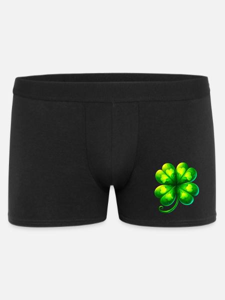 Four-leaf clover - Men's Boxer Shorts - black