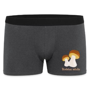 Herbst Pilze - Männer Boxer Shorts - Anthrazit - Vorne