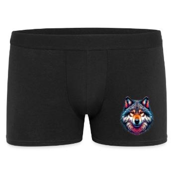 Wolf - Men's Boxer Shorts - black - Front