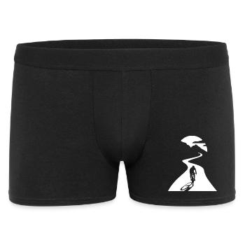 Cyclistes au clair de lune - Boxer Homme - noir - Devant