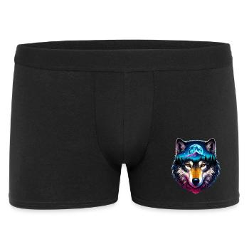 Wolf - Men's Boxer Shorts - black - Front