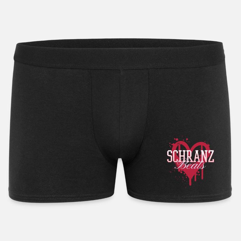 Schranz Beats Techno Rave - Männer Boxer Shorts - Schwarz