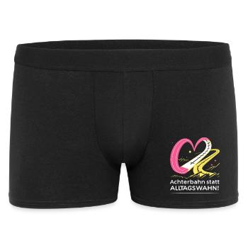 Roller coaster instead of everyday mania - Men's Boxer Shorts - black - Front