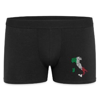 Italien - Männer Boxer Shorts - Schwarz - Vorne