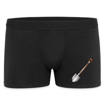 Classic spade – garden and building tool motif - Men's Boxer Shorts - black - Front