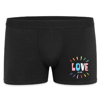 LGBT Pride Month - Love is Love - Men's Boxer Shorts - black - Front