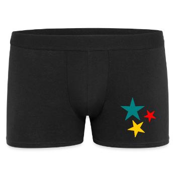 HERZ. VIELEN DANK. GELIEBTE. MEISTER. DANKE HERRIN. - Männer Boxer Shorts - Schwarz - Vorne
