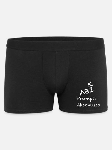 Abitur ABI Abschluss KI Schulabschluss KI ABI - Männer Boxer Shorts - Schwarz