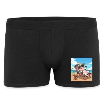 vache cool - Boxer Homme - noir - Devant
