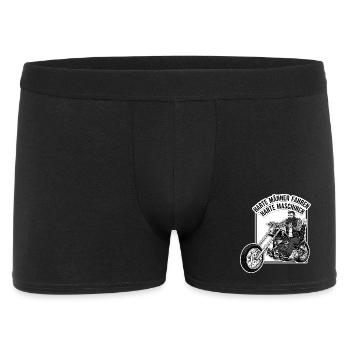 Tough men, hard machines - Men's Boxer Shorts - black - Front