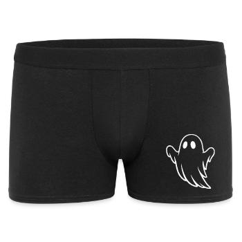 Whimsical Ghost Illustration for Halloween - Men's Boxer Shorts - black - Front