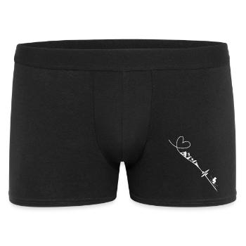 Battement de cœur du ski - Boxer Homme - noir - Devant
