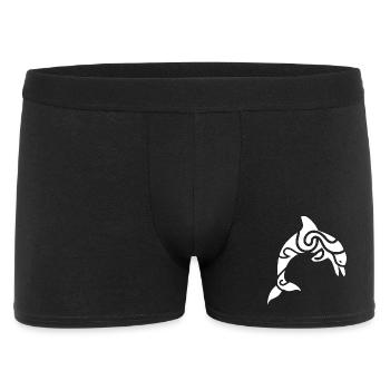 Tribal Dolphin – Tattoo & Sea Freedom - Men's Boxer Shorts - black - Front
