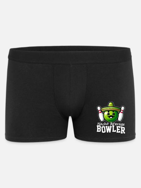 Nacho Bowler Bunt Sombrero - Männer Boxer Shorts - Schwarz