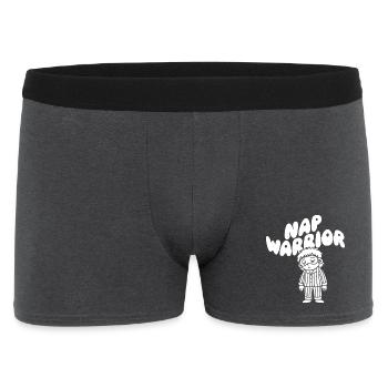 sieste guerrier sommeil héros illustration - Boxer Homme - charbon - Devant