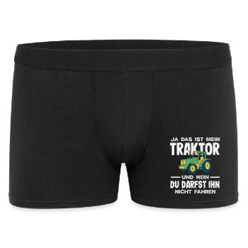 Yes, that's my tractor You're not allowed to drive - Men's Boxer Shorts - black - Front