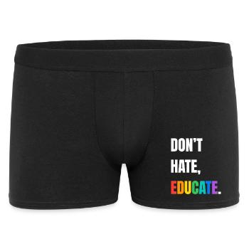 Ne pas détester la police arc-en-ciel - Boxer Homme - noir - Devant