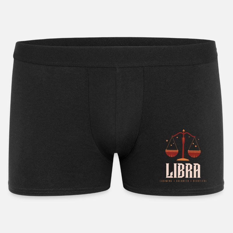 Waage - Männer Boxer Shorts - Schwarz