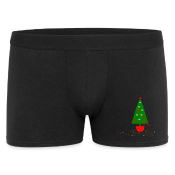 Arbre de Noël - Boxer Homme - noir - Devant