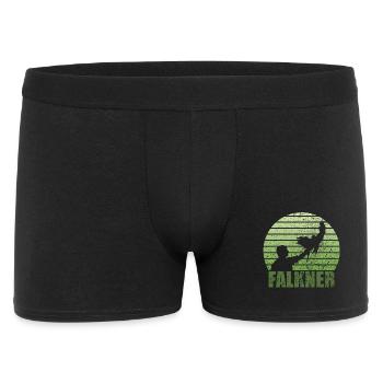 Style grunge fauconier avec oiseau de proie - Boxer Homme - noir - Devant