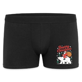 Ours de Noël Bearry Noël Noël - Boxer Homme - noir - Devant
