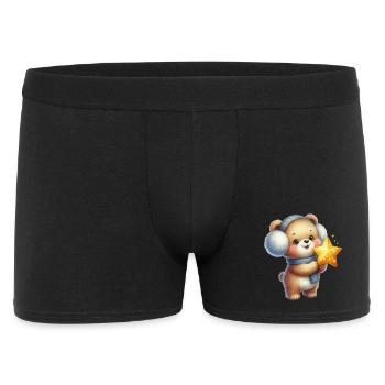 Ours douillet avec Star Wish - Boxer Homme - noir - Devant