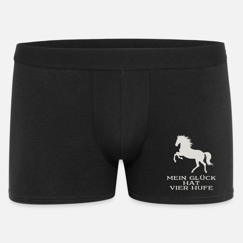 Mon bonheur a quatre sabots - Boxer Homme - noir