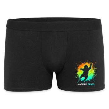 Handball Bear Kids Sport Animal Handball Motif - Men's Boxer Shorts - black - Front