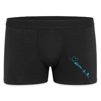 Skifahrer - Männer Boxer Shorts - Schwarz - Vorne