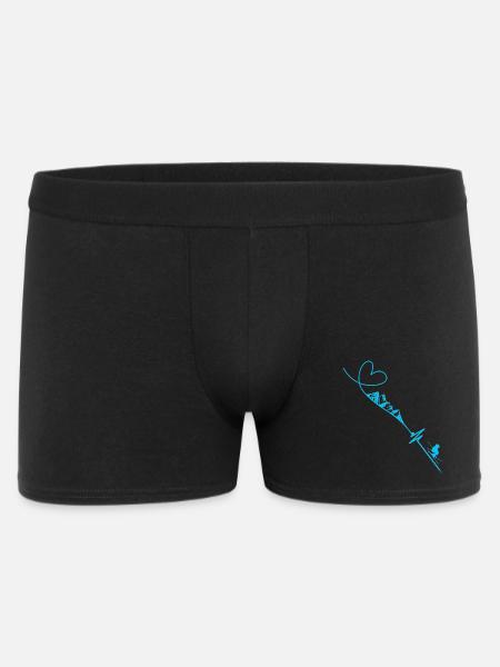 Skifahrer - Männer Boxer Shorts - Schwarz