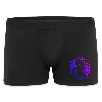 Motif minimaliste du motocross - Boxer Homme - noir - Devant
