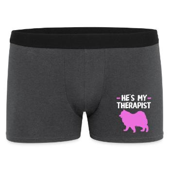 Therapy Therapist Dog Therapy Dog Dog Training - Men's Boxer Shorts - charcoal grey - Front