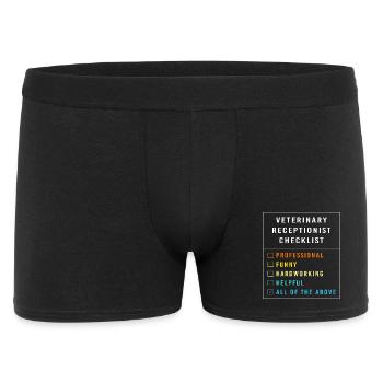 Veterinarian, Receptionist, Veterinarian, Secretary - Men's Boxer Shorts - black - Front