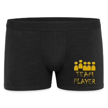 Team Player Silhouette - Men's Boxer Shorts - black - Front