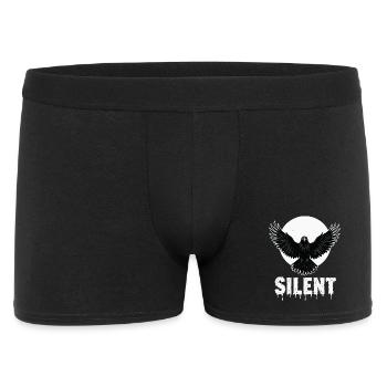 Silent – Dark Raven Gothic Motif - Men's Boxer Shorts - black - Front