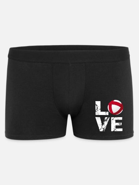 Love Radball, Radballer, Hallenradsport - Männer Boxer Shorts - Schwarz